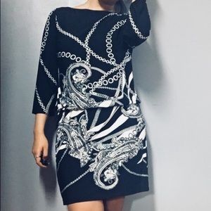 WHITE HOUSE BLACK MARKET • Printed Mini Dress